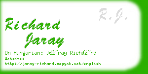 richard jaray business card